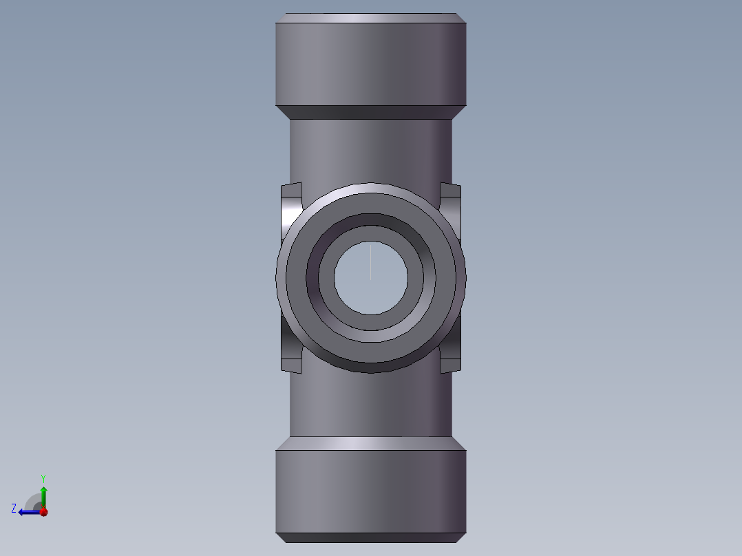 XC+XD 四通接头、XD-18右视图