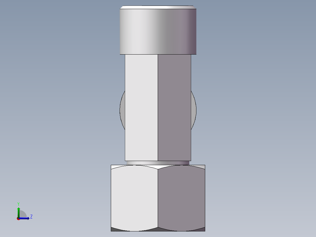 CC+CD 三通组合接头、CD-22左视图