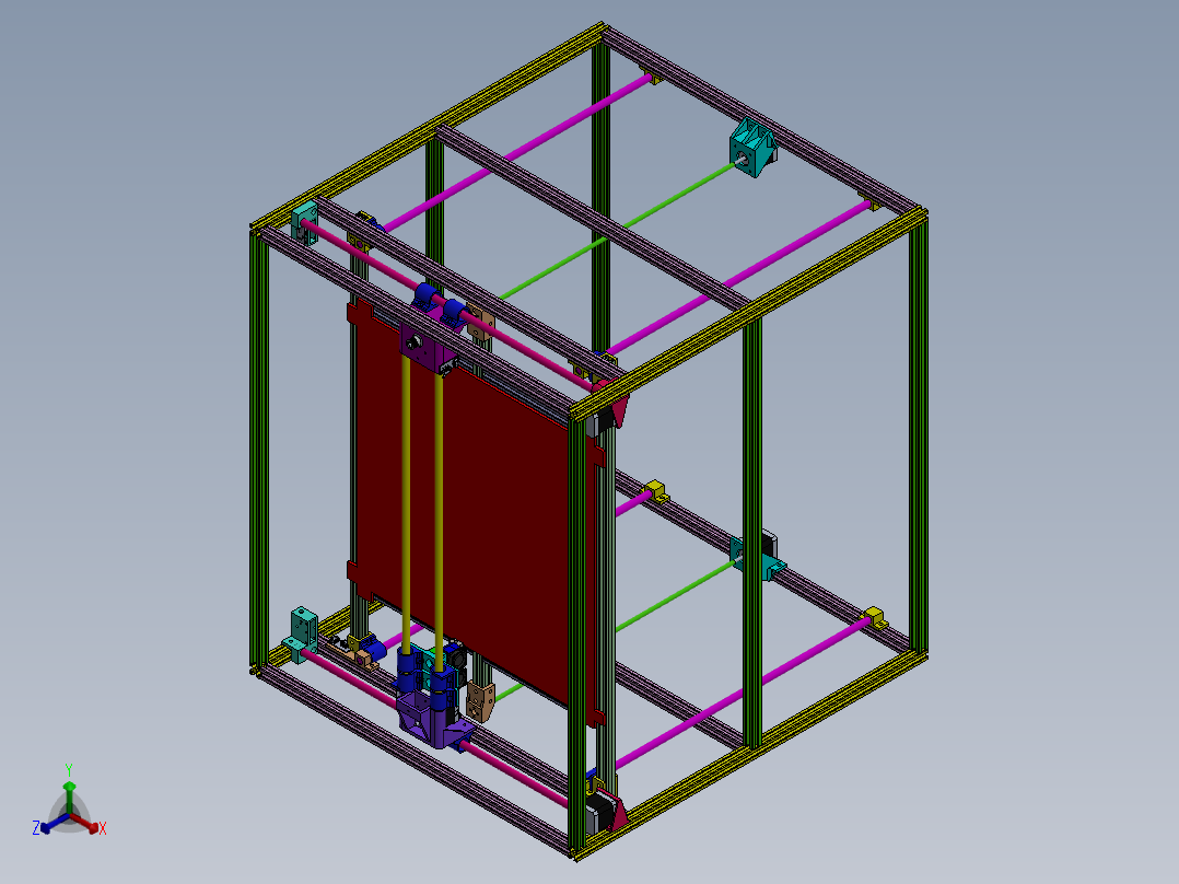 A2004687-BAYBAR 3D 打印机正等轴测图