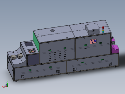 电注入LID退火炉-7腔单轨LID设备  sw22