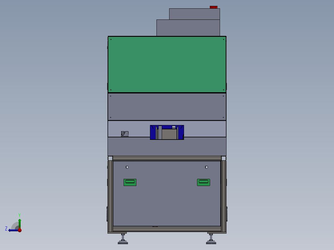 电注入LID退火炉-7腔单轨LID设备  sw22右视图