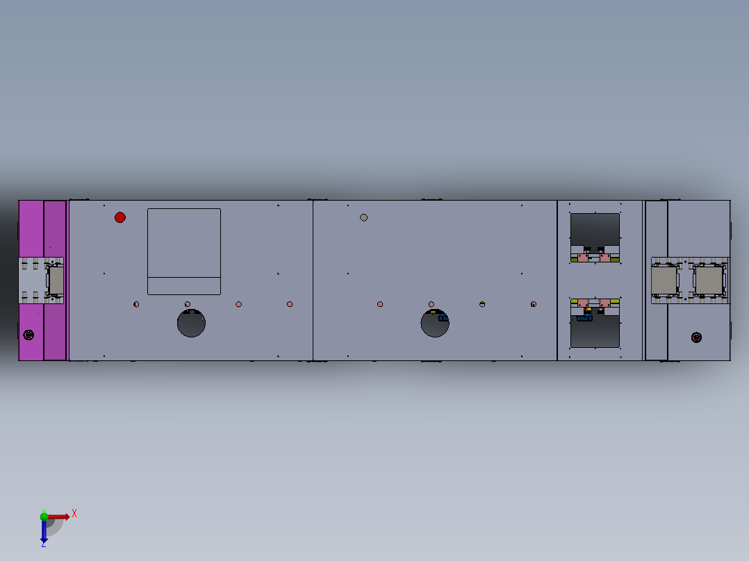 电注入LID退火炉-7腔单轨LID设备  sw22俯视图