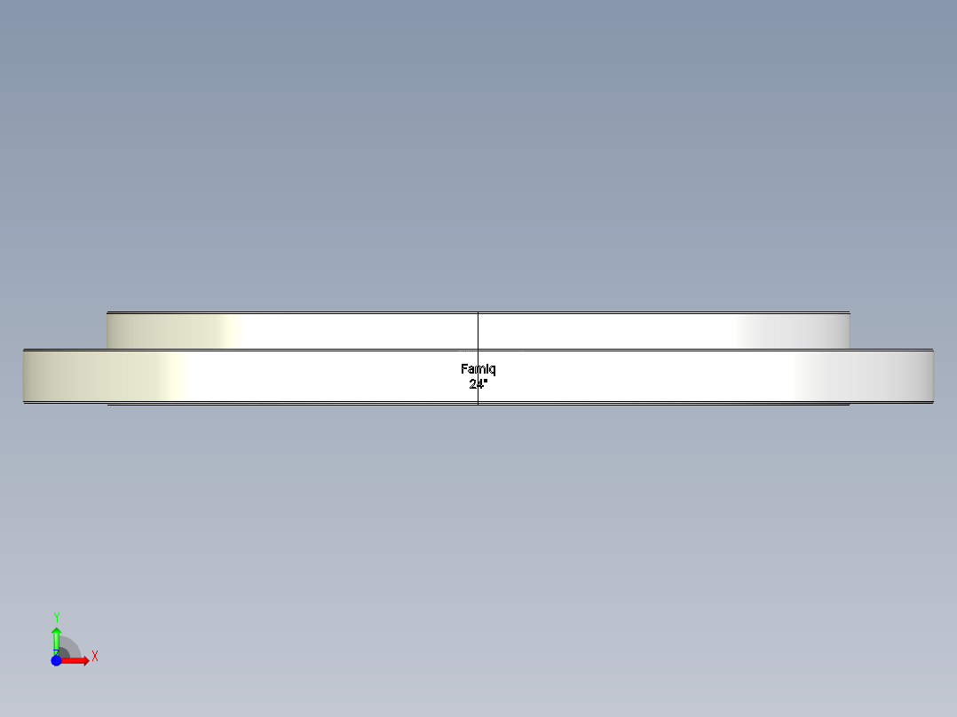 法兰ASME B前视图