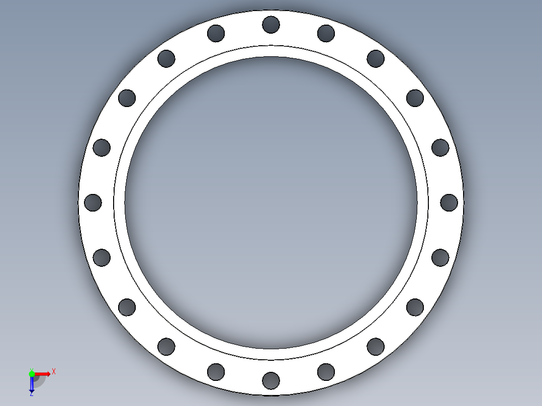 法兰ASME B俯视图