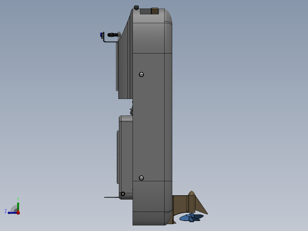 河面清扫机器人15右视图