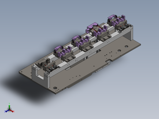 基于凸轮机构的拨叉步进移载机构