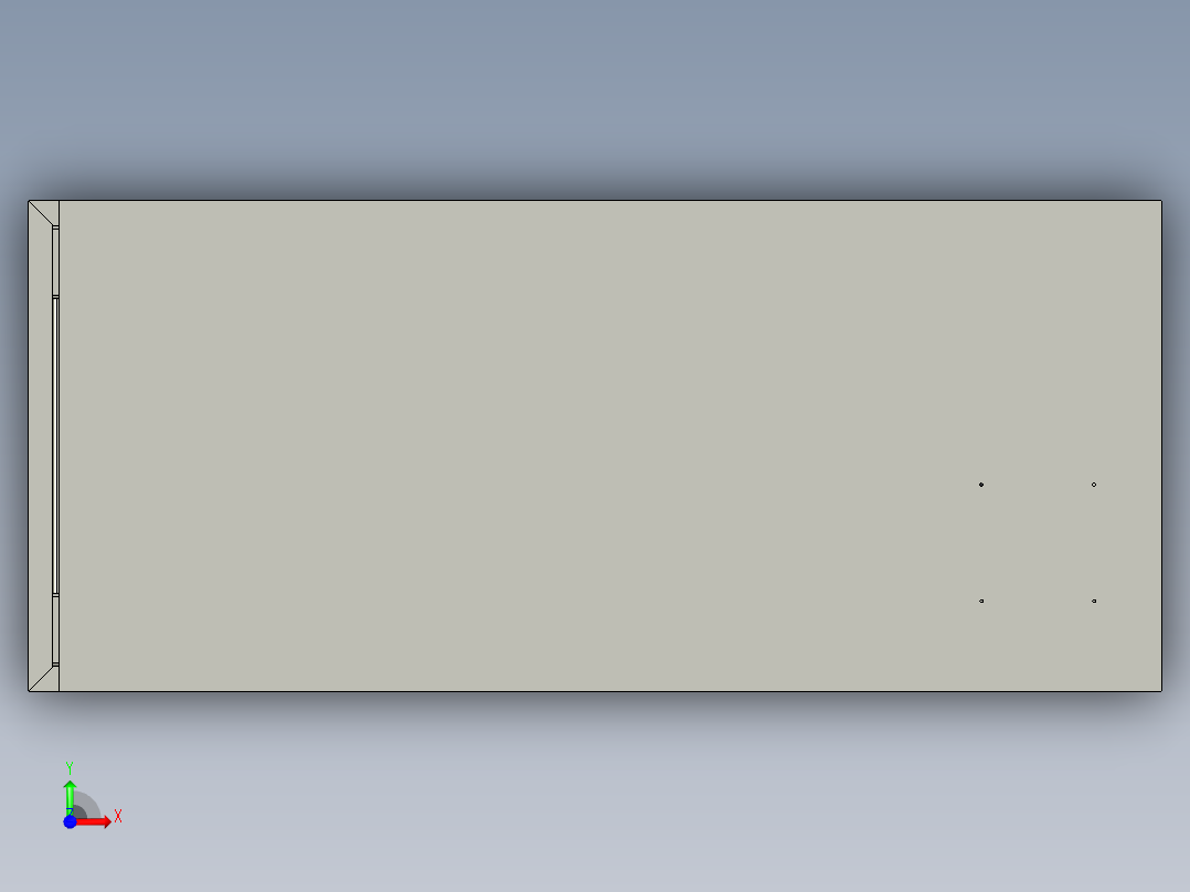 电动可控自锁升降平台前视图
