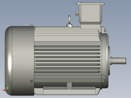 机座带底脚端盖无凸缘71M(成品)后视缩略图