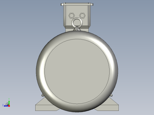 机座带底脚端盖无凸缘71M(成品)右视缩略图