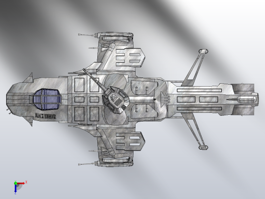 武装直升机“黑雷”俯视缩略图