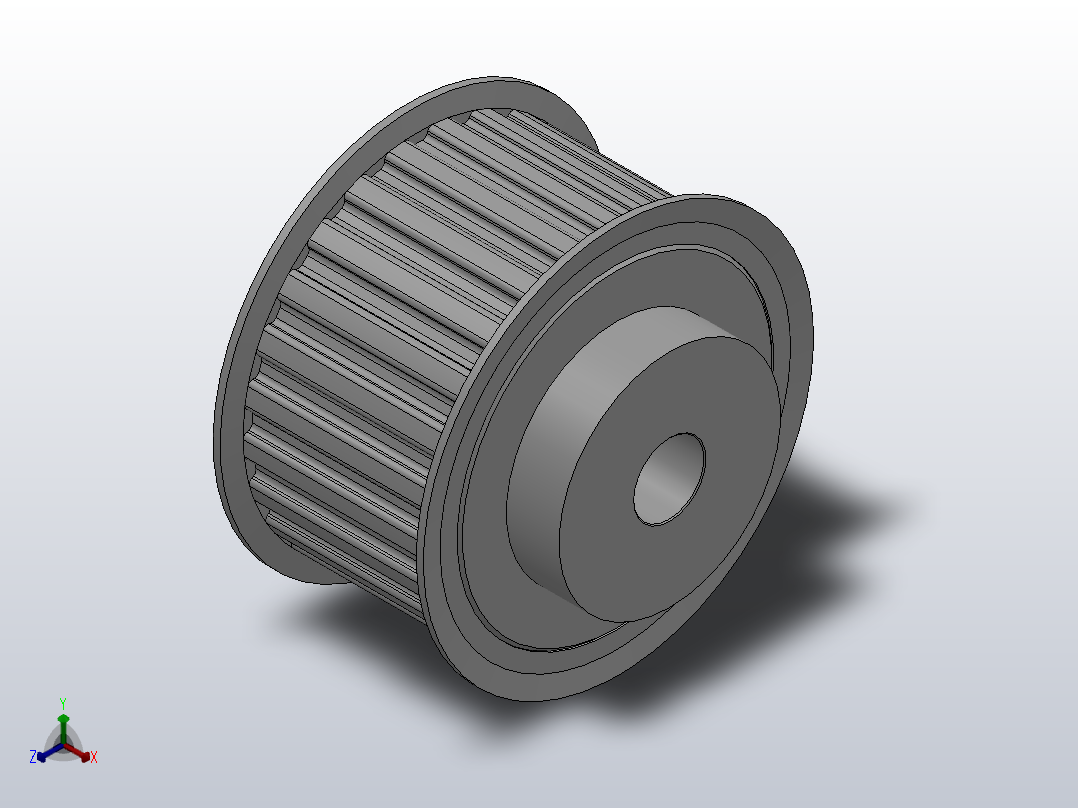 小凸缘型梯形齿同步带轮H型_SHDC-25-200-dc20-A主视图