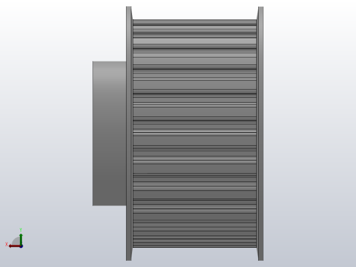 小凸缘型梯形齿同步带轮H型_SHDC-25-200-dc20-A后视缩略图