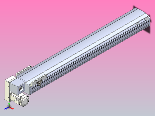 皮带直线轴半封闭可选导轨TPA-HNB-175D-140-L1000-LP-C-P75-N3
