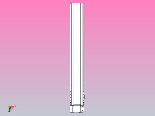 皮带直线轴半封闭可选导轨TPA-HNB-175D-140-L1000-LP-C-P75-N3俯视缩略图
