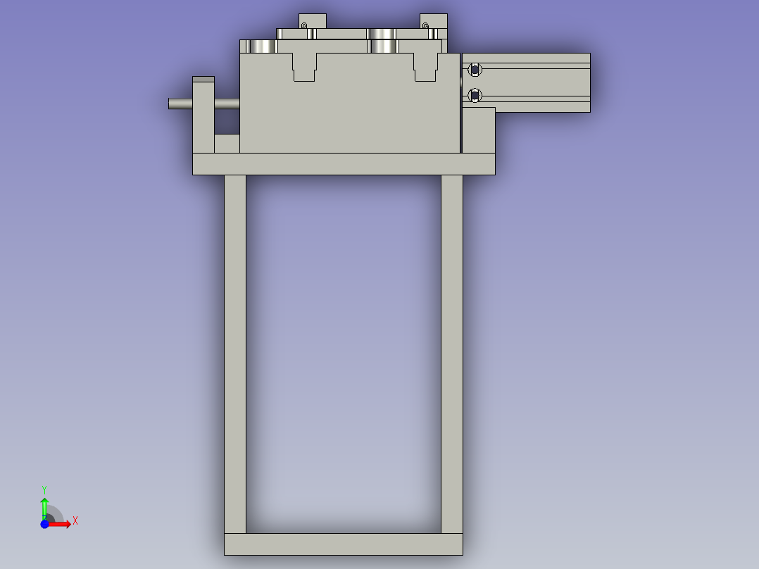 活塞分料机构前视图