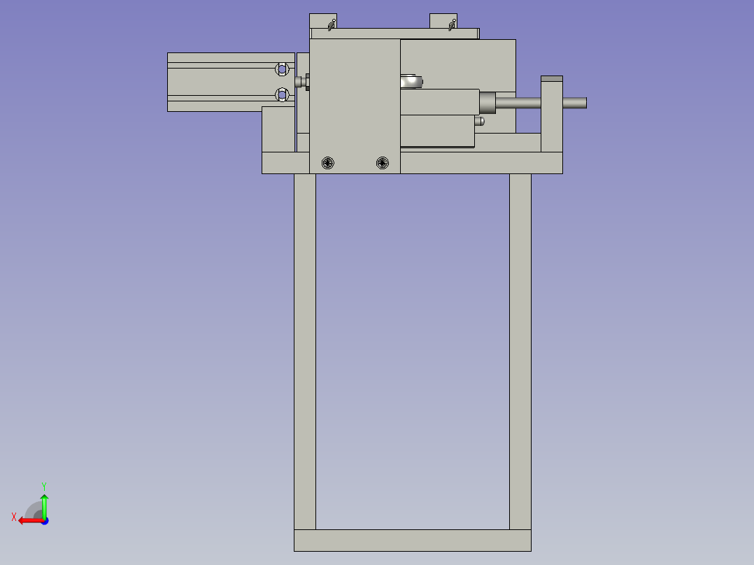 活塞分料机构后视图