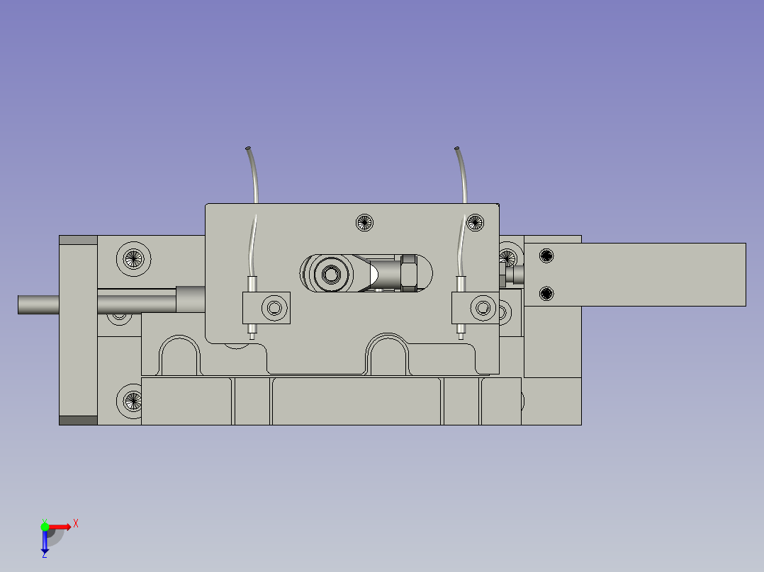 活塞分料机构俯视图