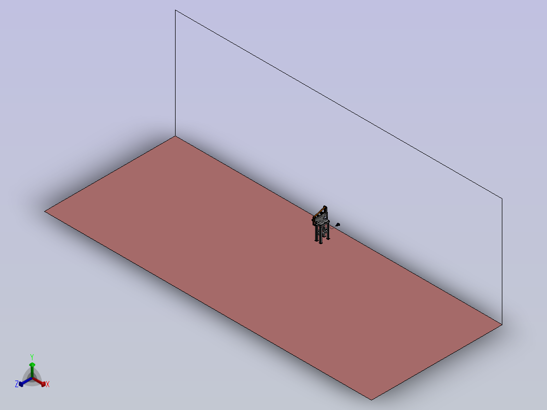 带式砂轮机 Sw16正等轴测图
