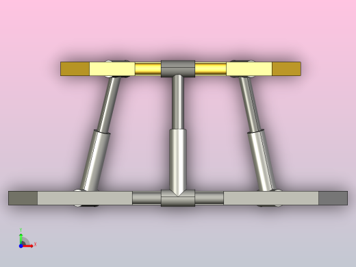 简易并联机构装配及运动仿真前视缩略图
