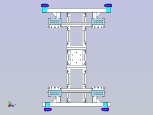 机器人玻璃真空海绵抓具设计左视缩略图