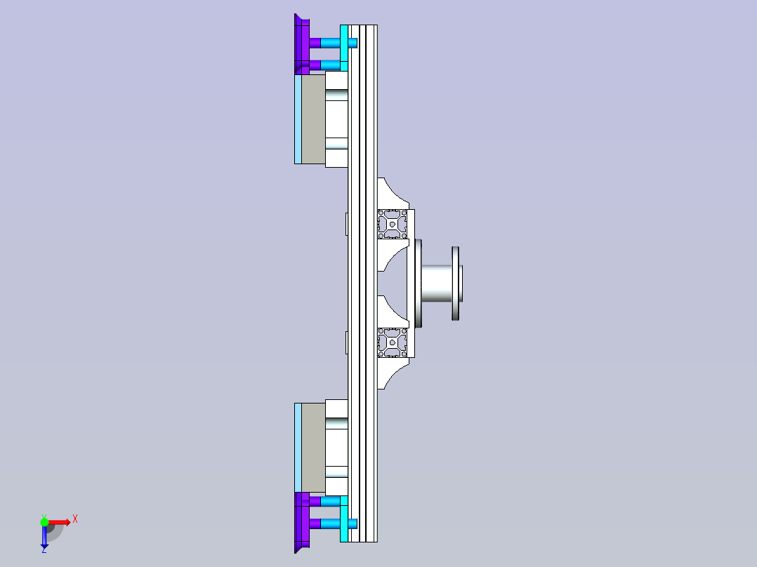 机器人玻璃真空海绵抓具设计俯视图