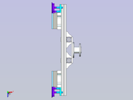 机器人玻璃真空海绵抓具设计俯视缩略图