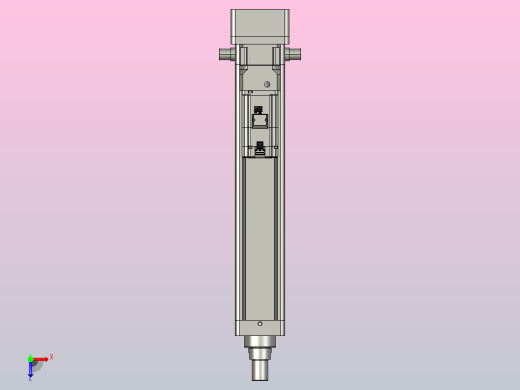 轻载电动缸TPA-ESR100-3210C-L400-MR-TC-W-P75-JX-C3俯视缩略图