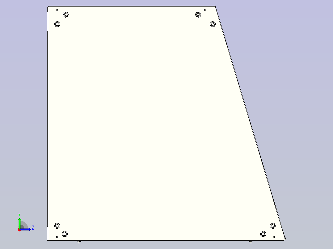 3D打印机左视图