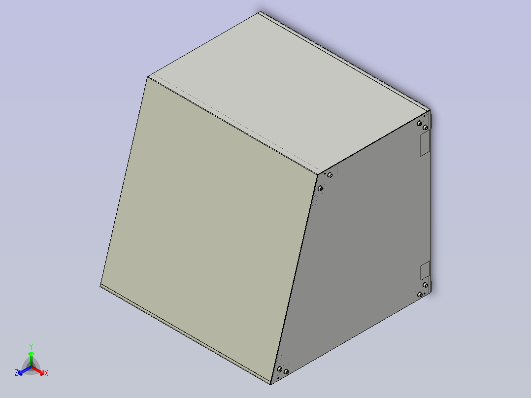 3D打印机正等轴测图