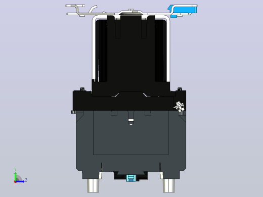 NC1-4008Z～6508Z 4P交流接触器三维模型202204左视缩略图