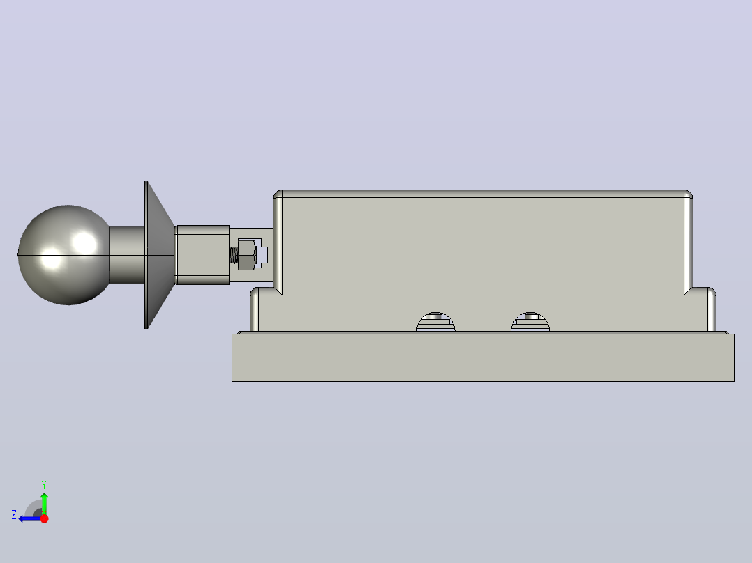HS11-100_38B 3P双投保护型刀开关三维模型202012右视图