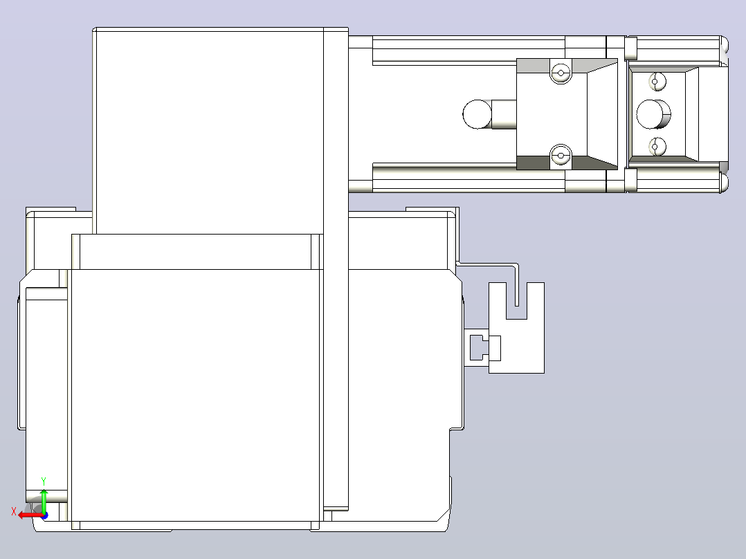 直线导轨KCB10-L32-100-LU-100W-C4.STEP后视图