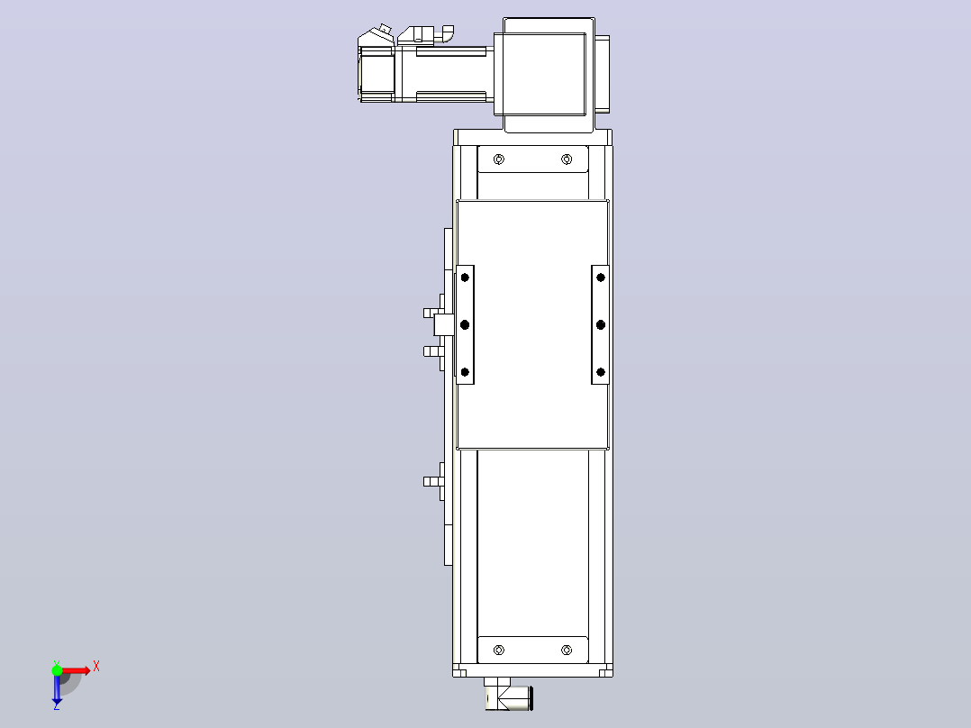 直线导轨KCB10-L32-100-LU-100W-C4.STEP俯视图
