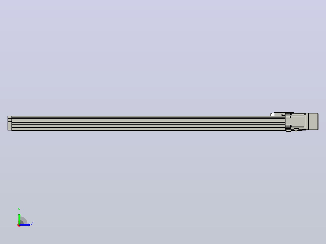 滚珠丝杠直线轴内置导轨TPA-GCR-65-1610C-L950-MR-M40-N3左视图