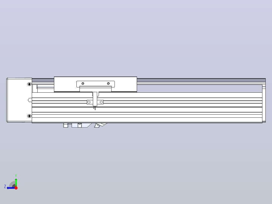 日规模组半封闭丝杆TPA-HNR-120D-1610C-L150-ML-C-P40-N3右视图