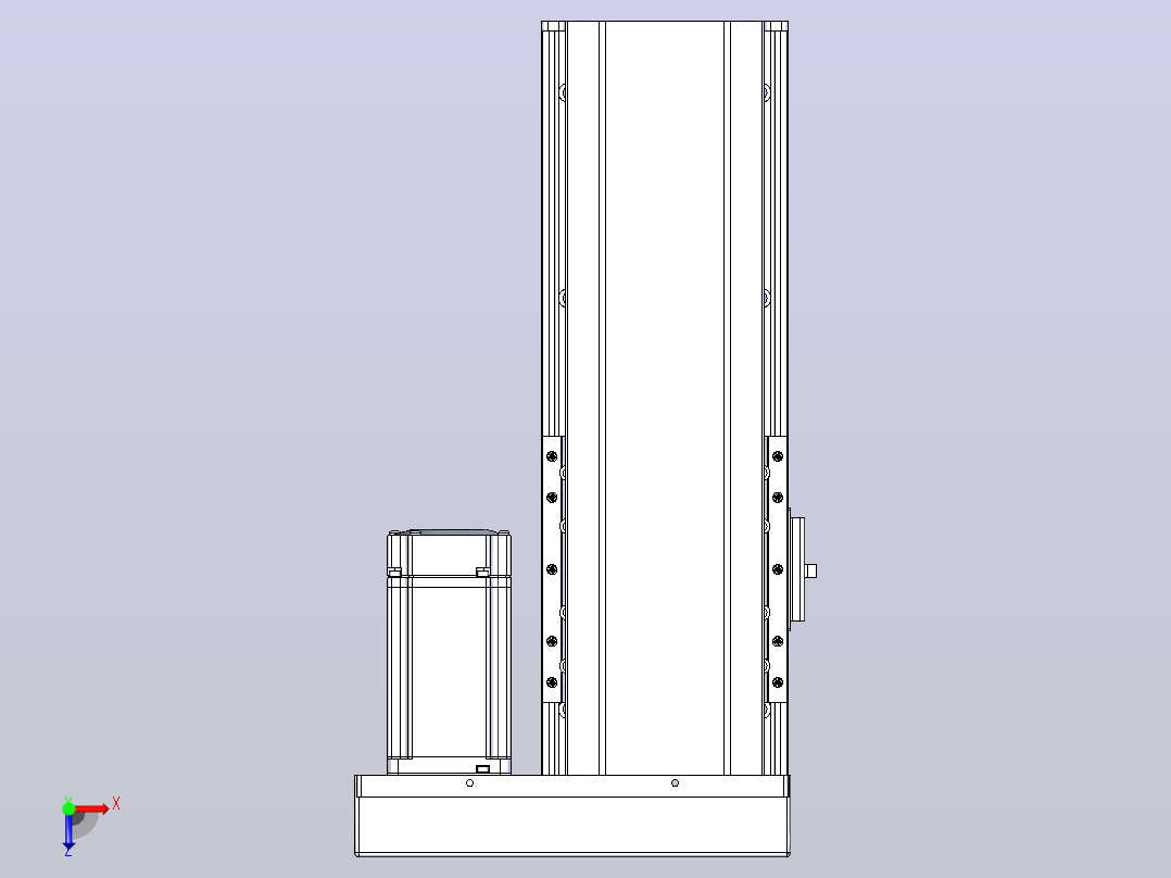 日规模组半封闭丝杆TPA-HNR-120D-1610C-L150-ML-C-P40-N3俯视图