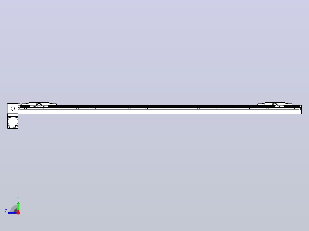 皮带直线轴双滑块型TPA-GCBS-120-P70-L575-LP-M20-N3右视图