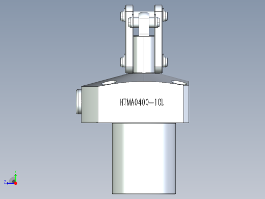 HTMA0400-1CL油压单动杠杆式夹紧器右视缩略图