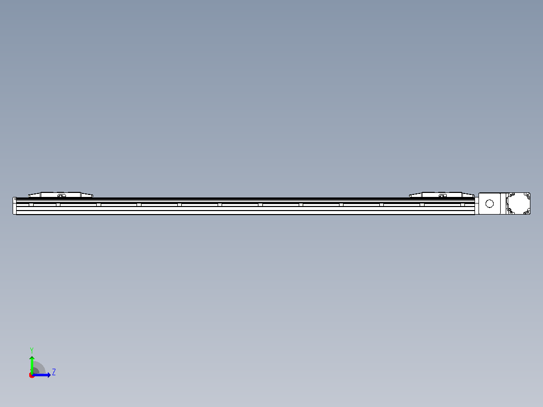 皮带直线轴双滑块型TPA-GCBS-150-P80-L575-QR-M75-N3左视图