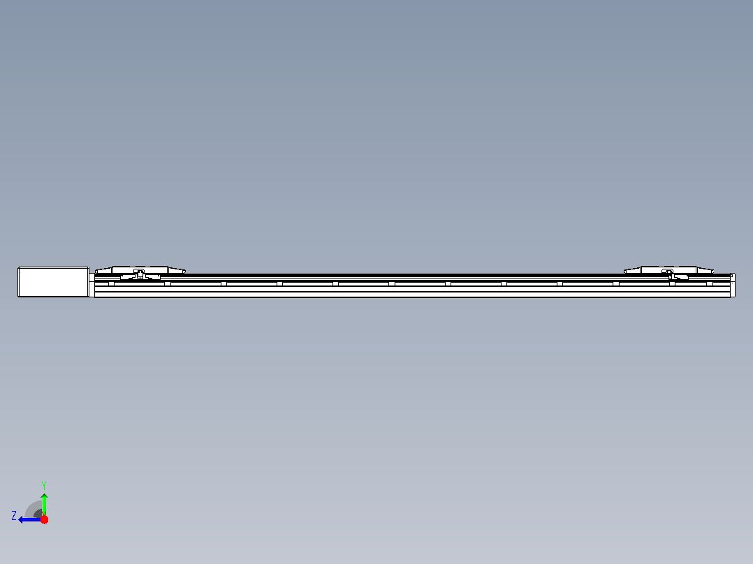 皮带直线轴双滑块型TPA-GCBS-150-P80-L575-QR-M75-N3右视图