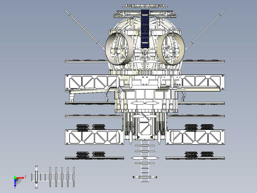 MCS-1 微型卫星俯视图