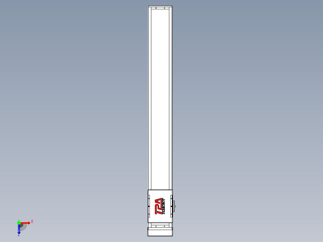 滚珠丝杠直线轴带导轨全封闭TPA-HCR-110D-1610C-L800-MP-Y-P40-N3俯视图