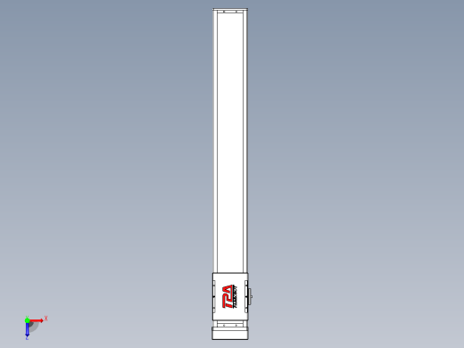 滚珠丝杠直线轴带导轨全封闭TPA-HCR-110D-1610C-L800-MP-Y-P40-N3俯视缩略图