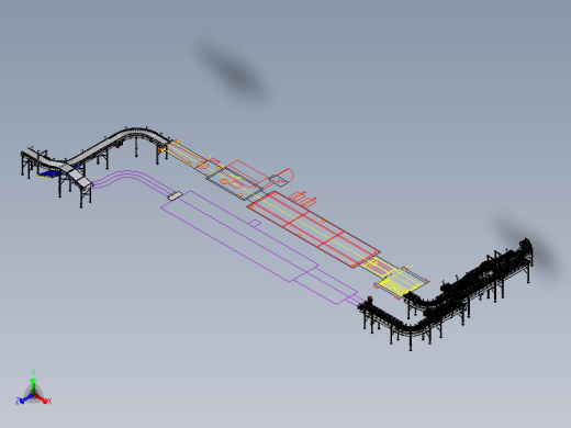 滚筒流水线(STP)正等轴测缩略图
