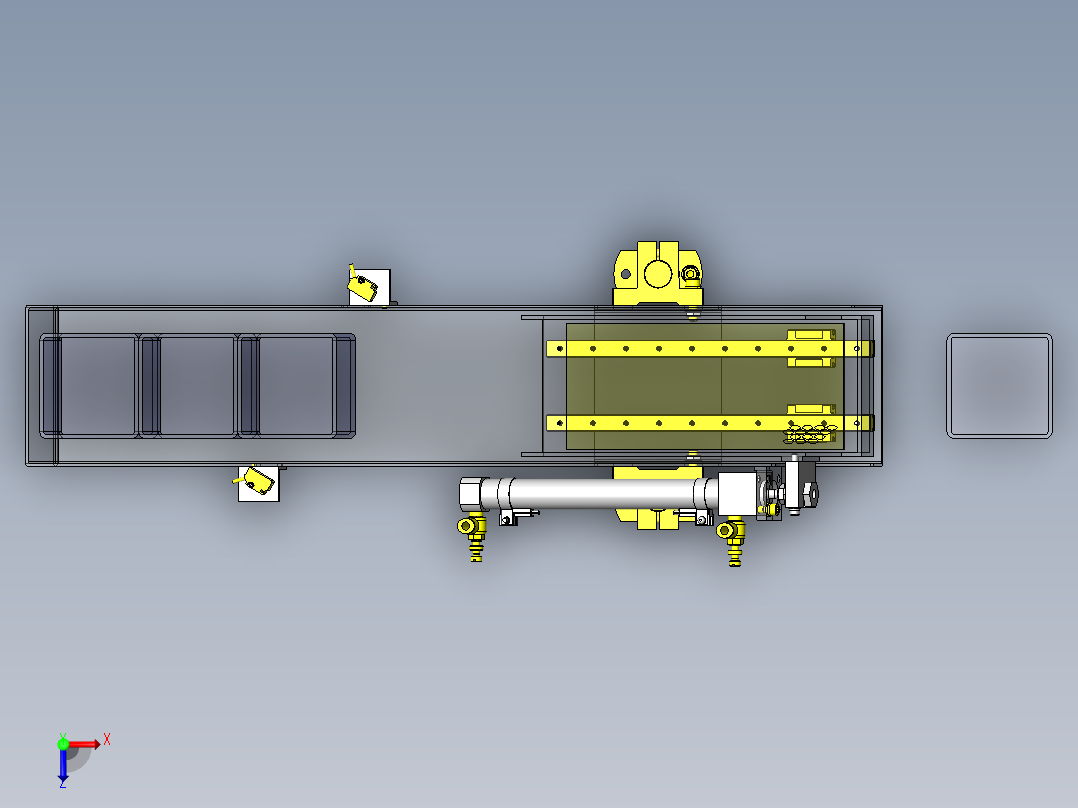 NG滑板机构俯视图