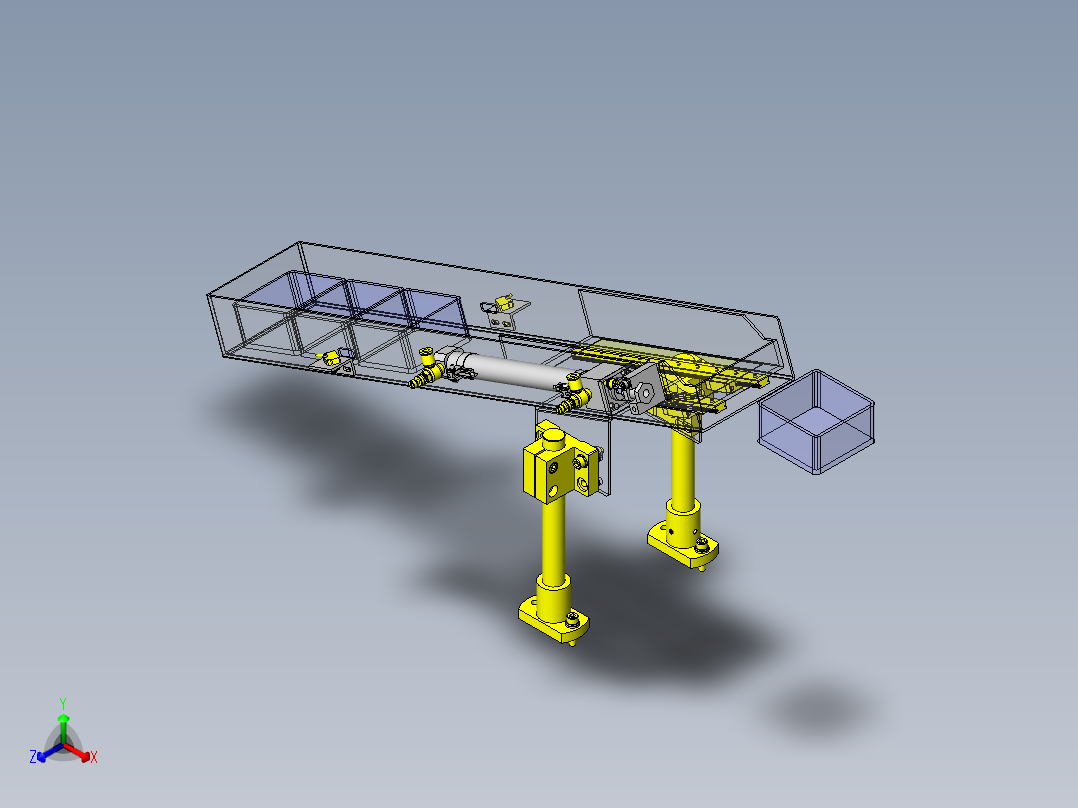 NG滑板机构正等轴测图