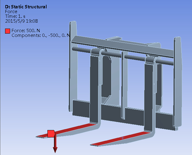 叉车主体结构的有限元设计与安全性能分析(sw15+说明书+cad)