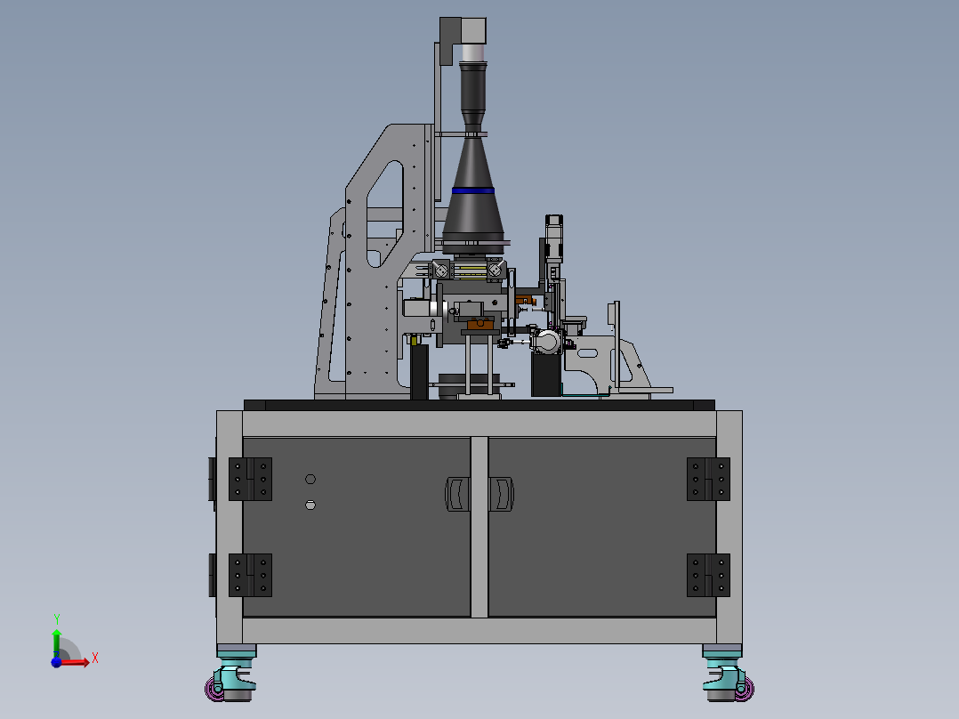手机外观尺寸检测设备sw17可编辑前视图