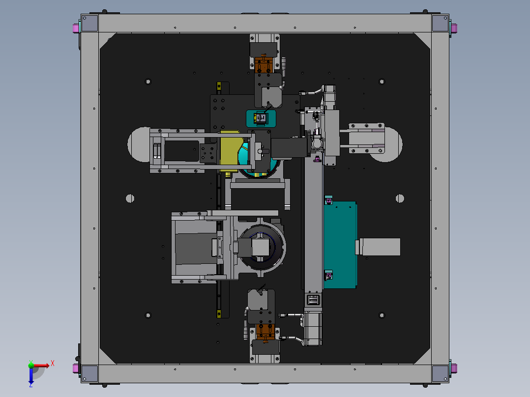 手机外观尺寸检测设备sw17可编辑俯视图