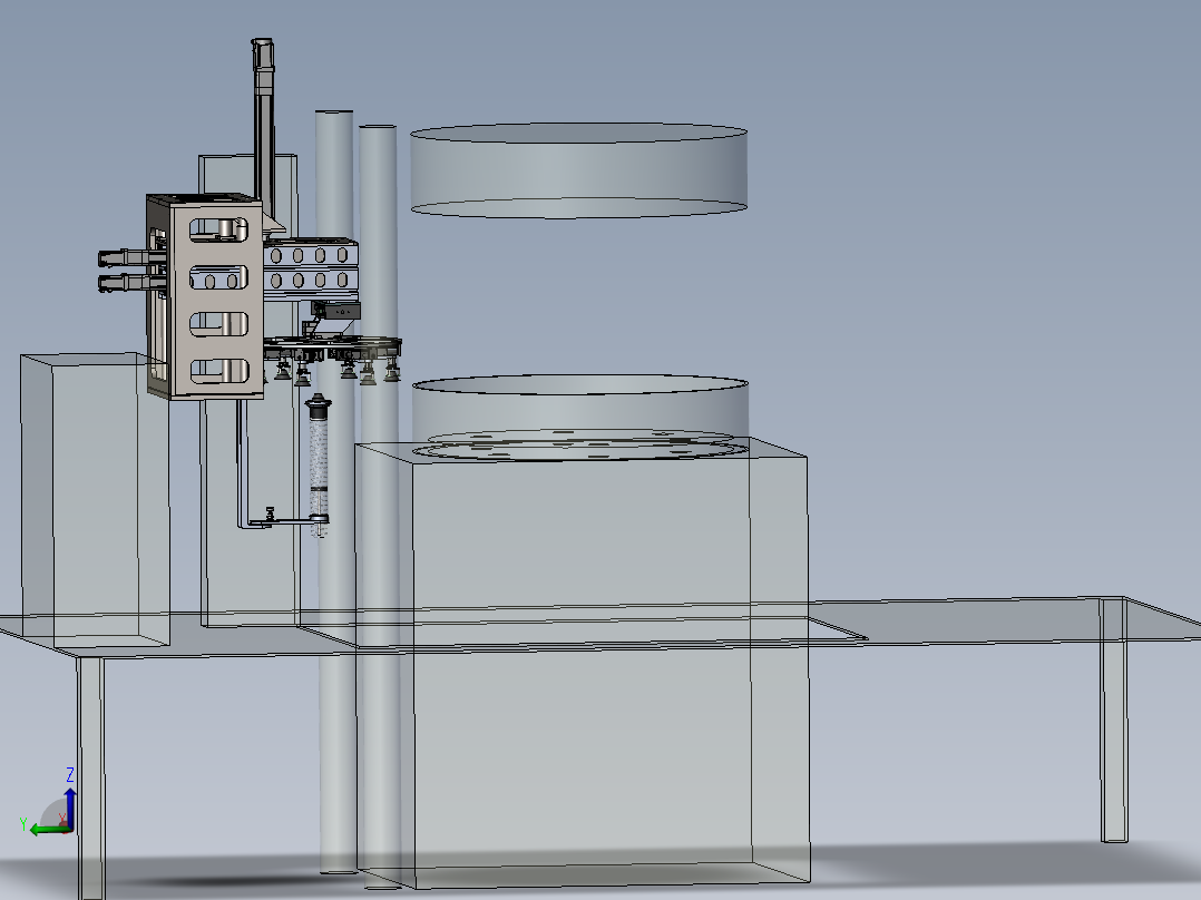 轮毂压铸放网机sw2020可编辑